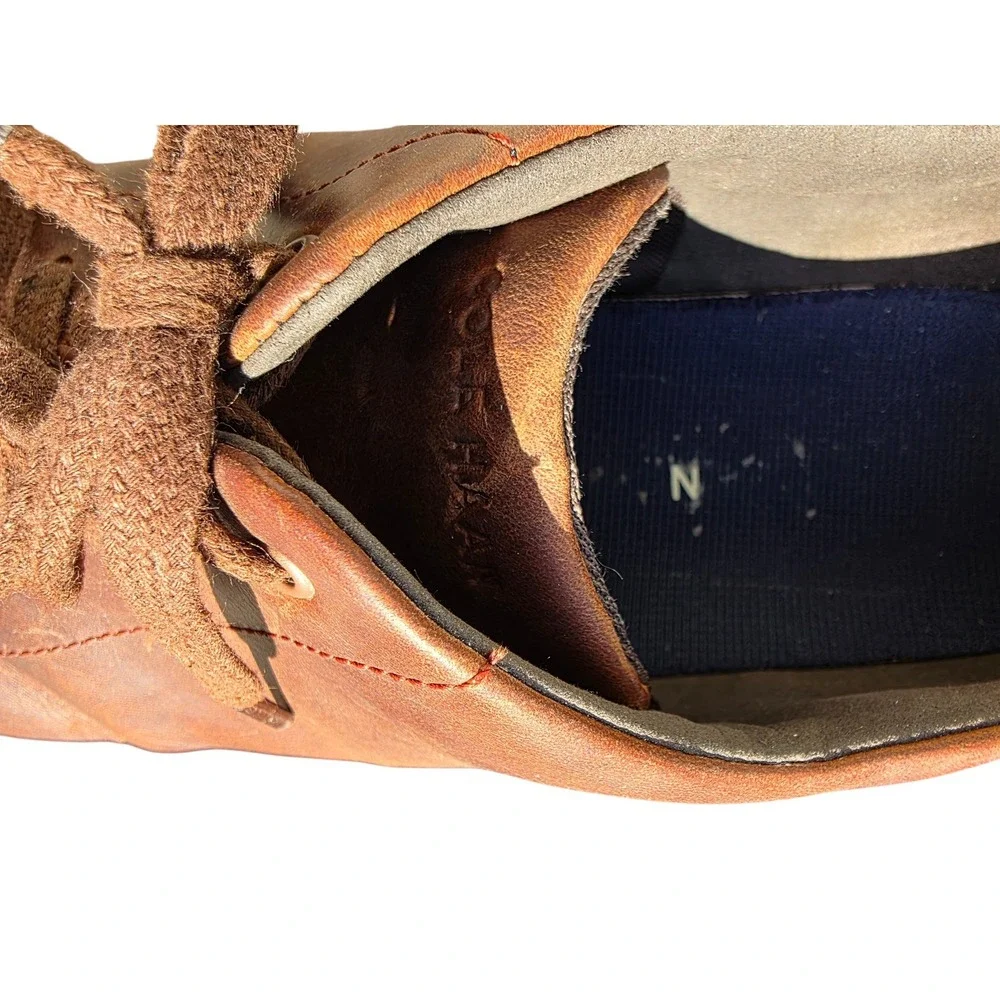 Cole Haan Grand Crosscourt‎ II leather sneakers in a dark brown Mens sz 13